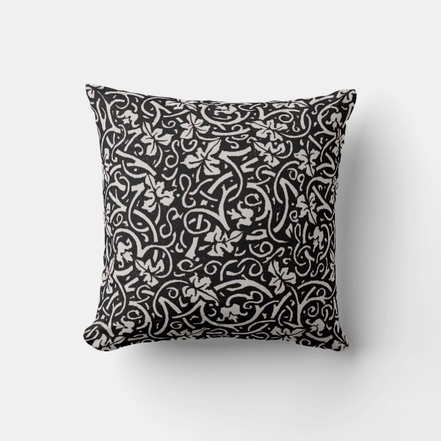 Coussin William Morris Motif de la feuille de vigne (Recto)