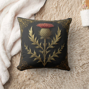 Coussin William Morris motif floral vintage Chardon écossa