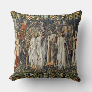 Coussin William Morris Quest pour le Saint Graal : Shield