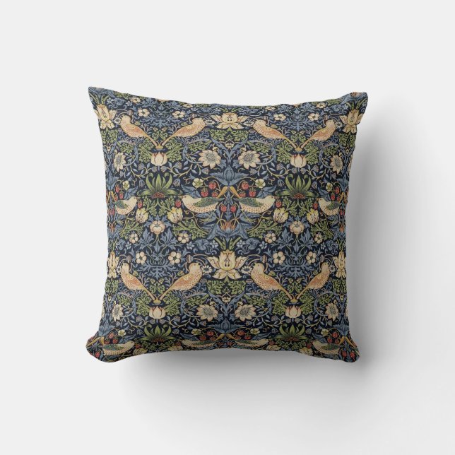 Coussin William Morris Strawberry Thief (Recto)