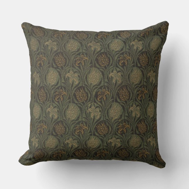 Coussin William Morris Tulip & Lily Thlow Pillow (Recto)