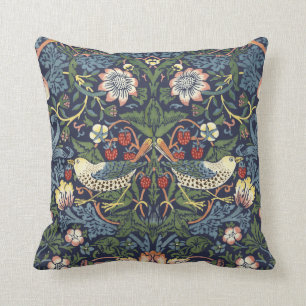 Coussin William Morris Vintage Strawberry Thief Motif
