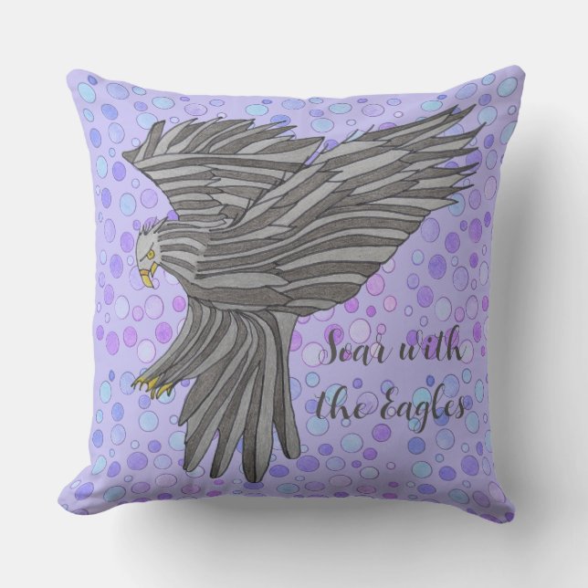 Coussin Wings of Eagles Pillow (Recto)