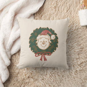 Coussin Winnie la couronne de Noël de l'Ooh