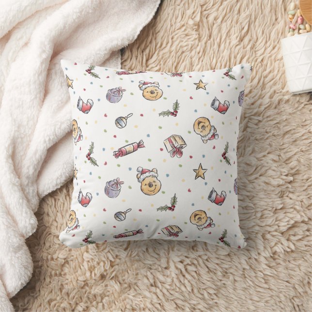 Coussin Winnie le Motif de vacances de l'Aquarelle de l'Oe (Couverture)