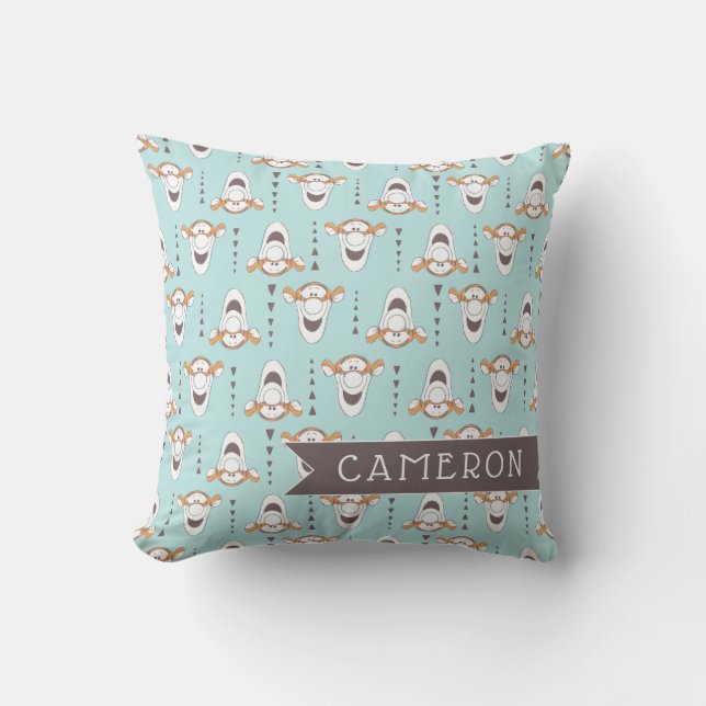 Coussin Winnie l'Ooh | Tigger Triangle Pastel Motif (Recto)