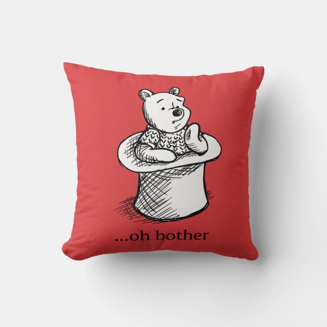 Coussin Winnie l'Ourson| Citation Oh Bother (Recto)