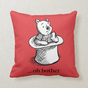 Coussin Winnie l'Ourson  Citation Oh Bother