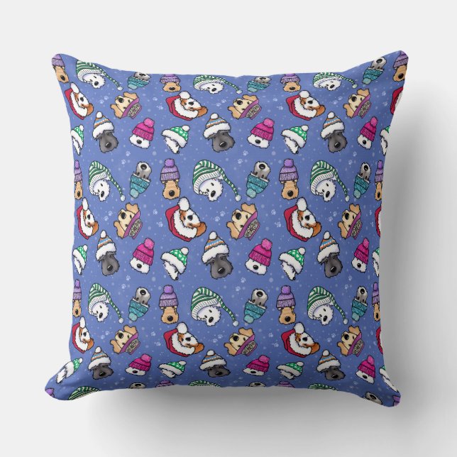 Coussin Winter Dogs (Recto)