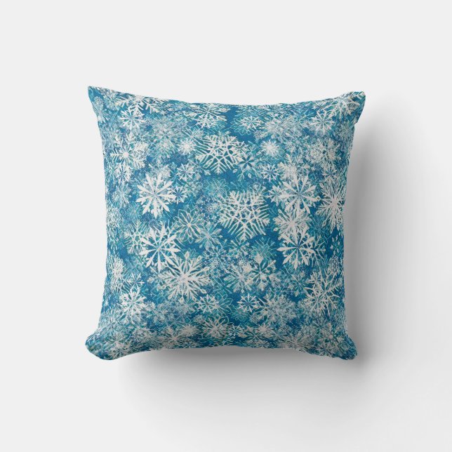 COUSSIN WINTER WHITE AND BLUE (Recto)