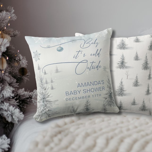 Coussin Winter Wonderland Son Froid Hors Baby shower Garço (Créateur téléchargé)