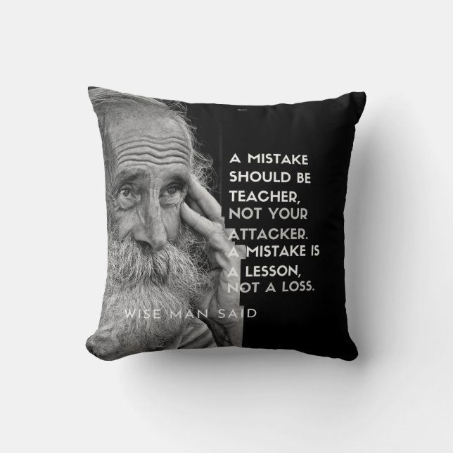 Coussin Wise man Words Thaillow Pillow (Recto)