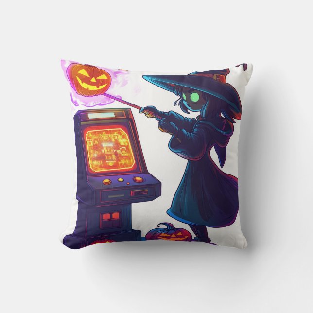 Coussin Witch's Arcade Night (Recto)