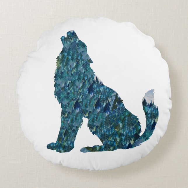 Coussin Wolf Art (Devant)