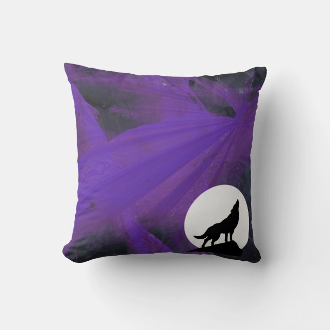 Coussin Wolf Howl (Recto)