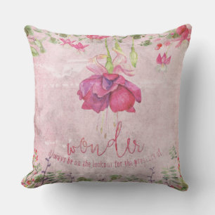 Coussin Wonder - Typographie & Illustration