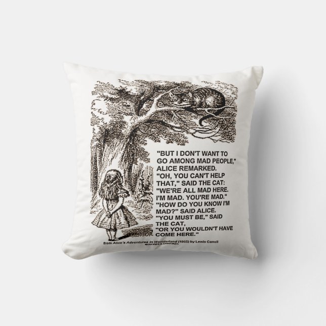 Coussin Wonderland ne veut pas aller parmi les citations d (Recto)