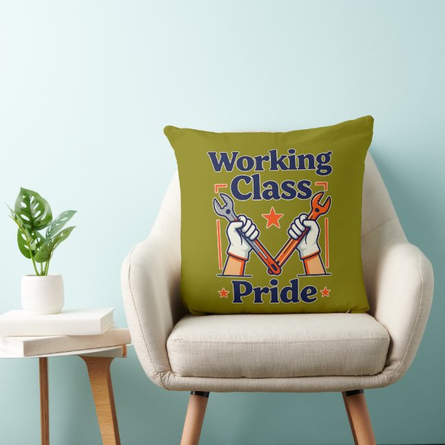 Coussin Working Class Pride Tools and Strength Design (Chaise)