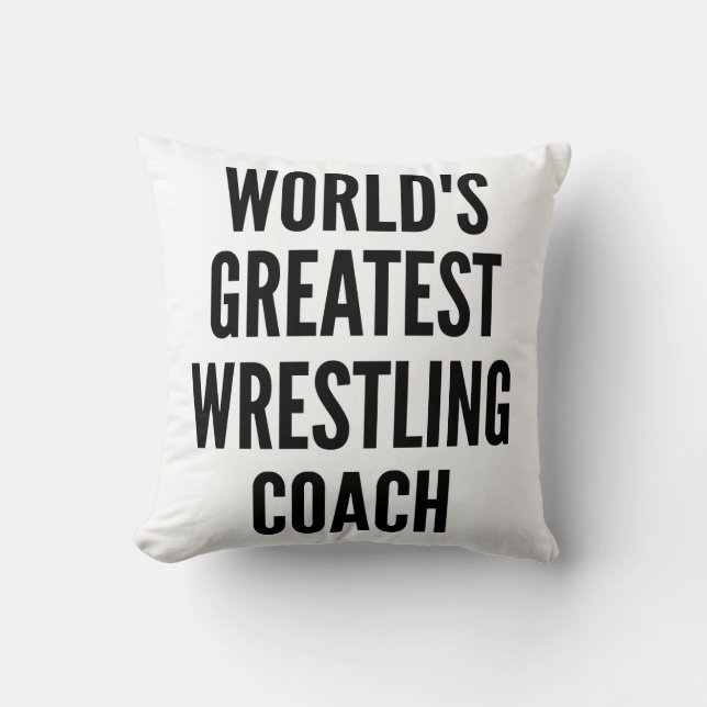 Coussin Worlds Greatest Wrestling (Recto)