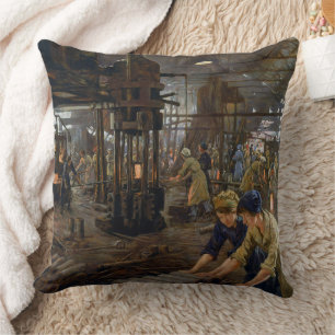 Coussin WW1 1918 Les femmes qui travaillent dans une usine