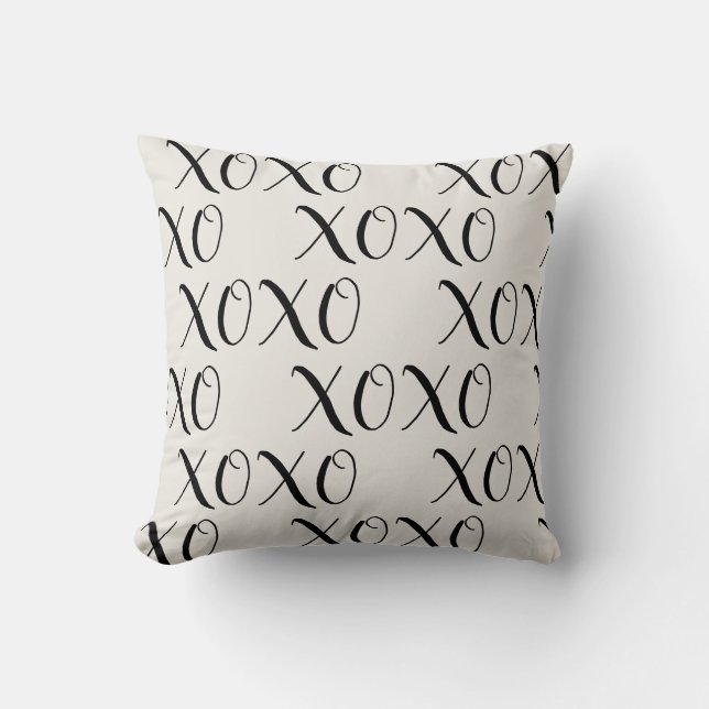 Coussin XOXO Love Valentine Throw Pillow (Recto)