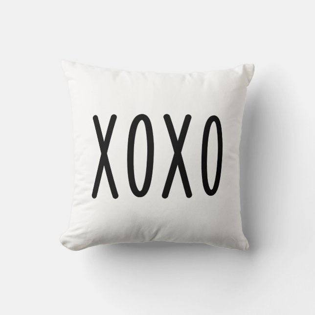 Coussin XOXO Saint-Valentin (Recto)