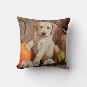 Coussin Yellow Labrador Retriever Chien Chien Chien Citrou