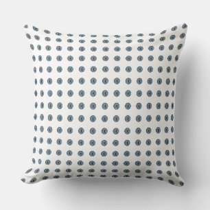 Coussin Yeux à points bleu d'Halloween
