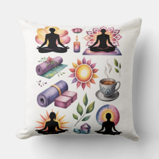 Coussin Yoga silhouette mindful living inspired