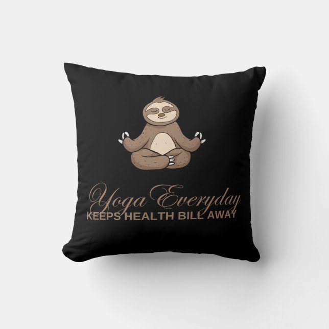 Coussin Yoga tous les jours (Recto)