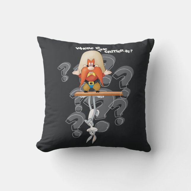 Coussin Yosemite Sam À La Recherche De "Critère" BUGS BUNN (Recto)