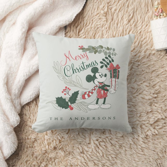 Coussin Yuletide Joy | Joyeux Noël Mickey - Famille (Couverture)