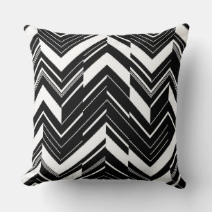 Coussin Zag noir/blanc