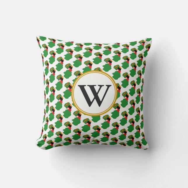 Coussin ZAMBIE Bienheureuse Nation Monogram Scatter Cushio (Recto)