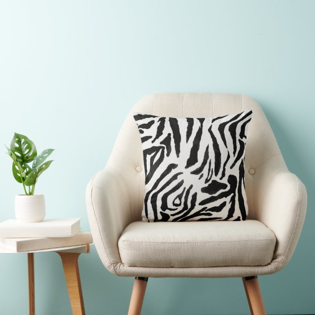 Coussin Zebra Wild Print (Chaise)