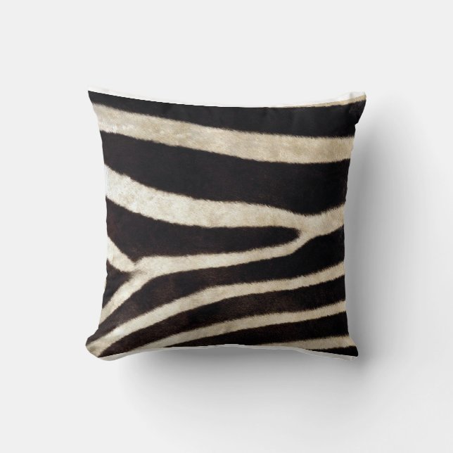 Coussin Zèbre africain (Recto)