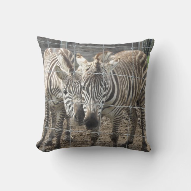 Coussin Zèbres déroutants (Recto)