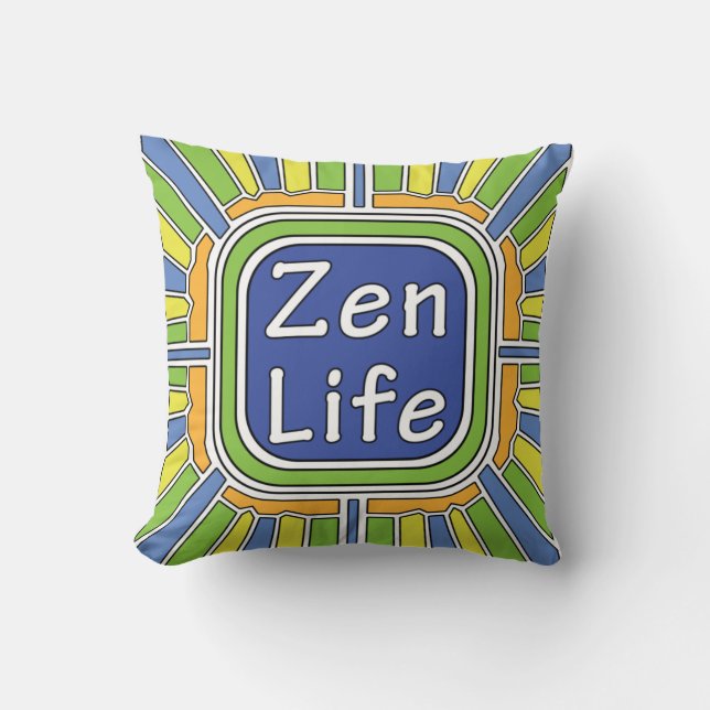 Coussin Zen Life pour moi (Recto)