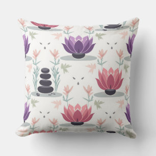 Coussin Zen Lotus  Pillow - Meditation Yoga Wellness 