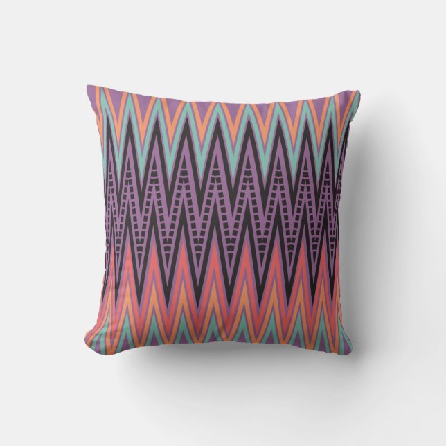 Coussin Zig Zag 2in1 Couleur Aztec Chevron Cushion (Recto)