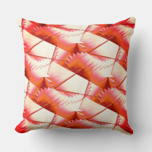 Coussin Zigzag de corail vivant ou scies numériques, sous