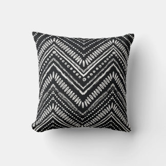 Coussin Zigzag Stripes : Ethnique Dessinée À La Main