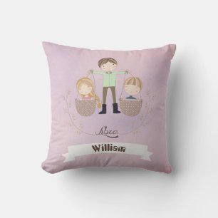 Coussin Zodiac Sign Libra Boy Ajouter Un Nom Jeter Oreille