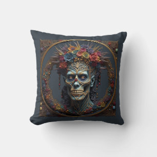Coussin Zombie Mardi Gras King et Queen