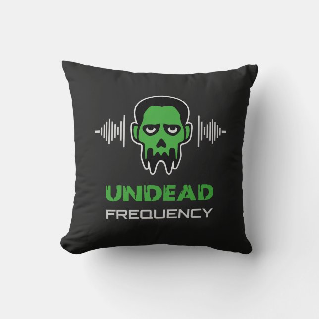 Coussin Zombie Techno Rave (Recto)