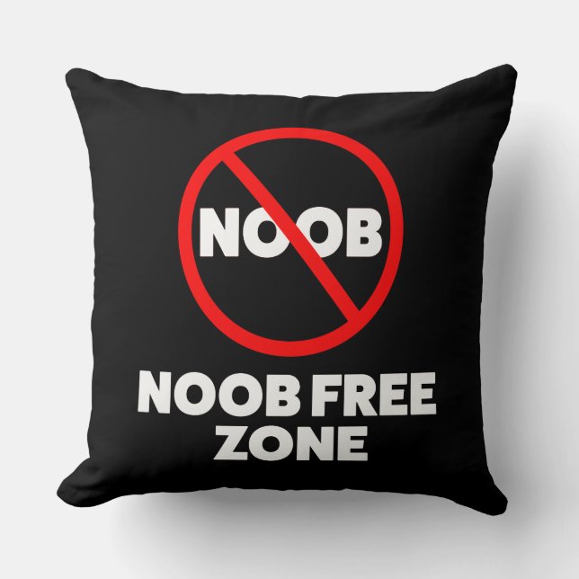 Coussin Zone franche de Noob (Recto)