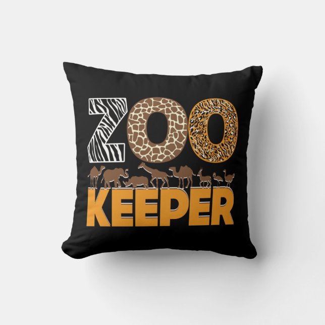 Coussin Zookeeper Zoo Animal Explorer Fun Safari Jungle (Recto)