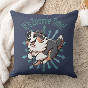 Coussin Zoomie Time Australian Shepherd
