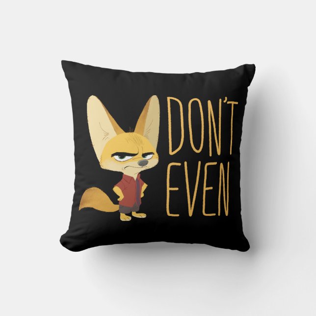 Coussin Zootopie| Finnick - Ne le faites pas ! (Recto)