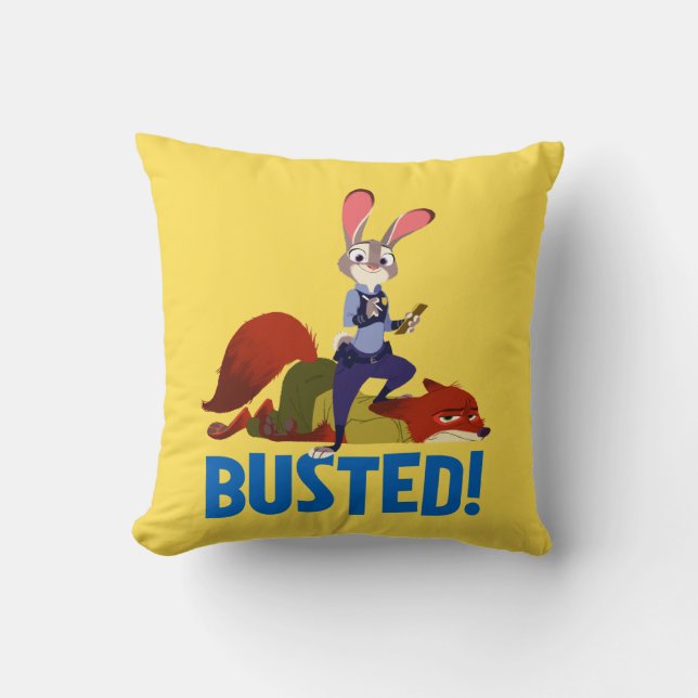 Coussin Zootopie| Judy Hopps & Nick Wilde - Busted! (Recto)